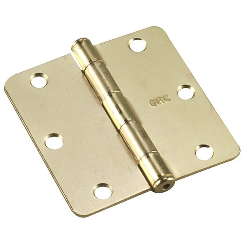 Full Mortise Butt Hinge - Size:3-1/2" - Finish:Brass - Corner Type:1/4" Radius